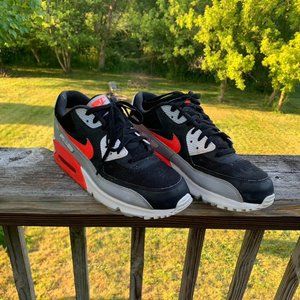 Vintage Nike Air Max 90 Black Bright Crimson Mens 12 AJ 285 012